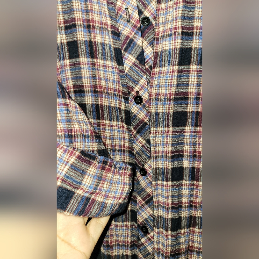 Plaid Maxi Shirt Dress - Picture 6 of 6